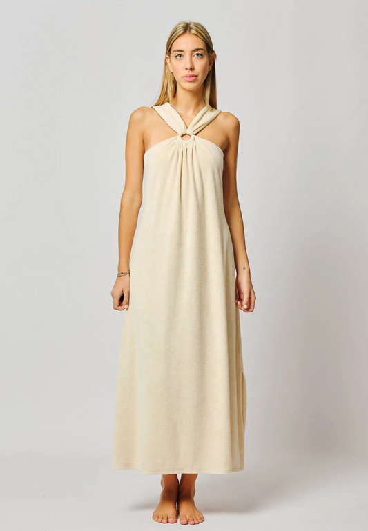 Hawai Ring Long Dress-Beige