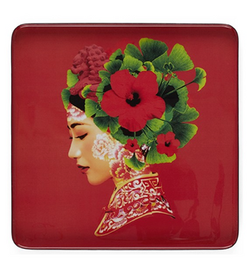Square Tray Lotus