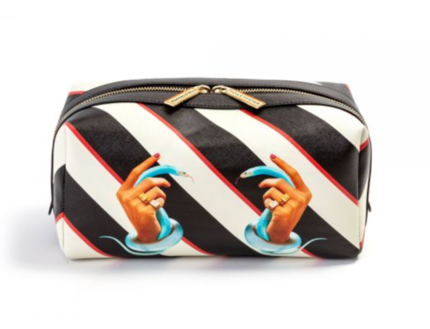 Wash Bag- Stripes Hands With Snakes