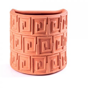 Terracotta Wall vase Greche
