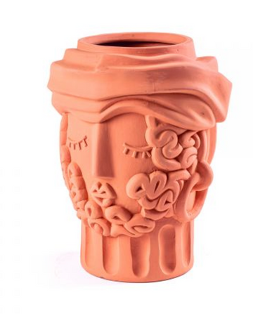Terracotta Man Vase