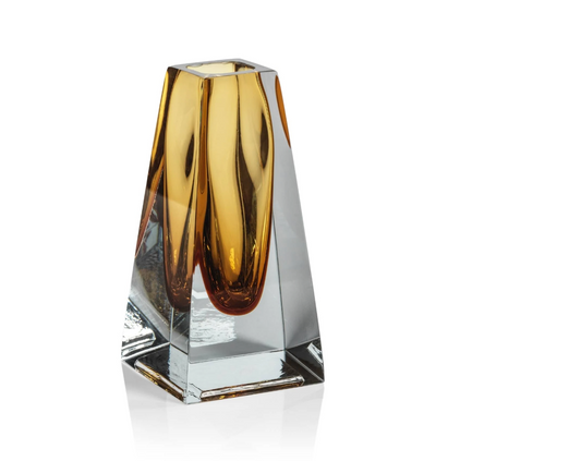 Amber Glass Vase