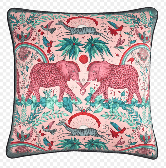 Zambezi Silk Cushion Pink Emma J Shipley