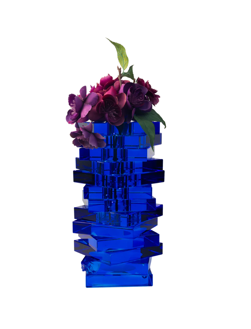 Crystal Jenga Vase