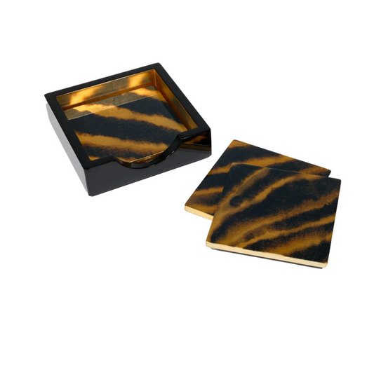 Go Wild Lacquered Coasters (Set of 4)