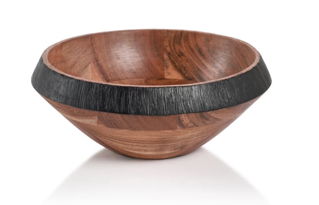 Davos Wood Serving Bowl