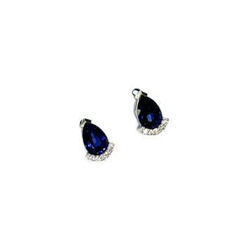 Pear Sapphire Earrings 4015