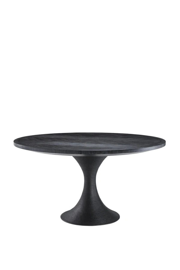 Round Charcoal Dining Table
