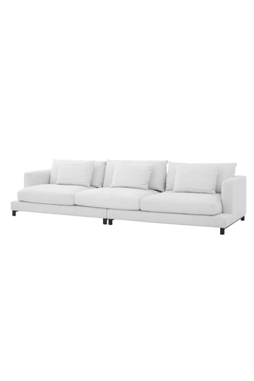 3-Seater White Sofa