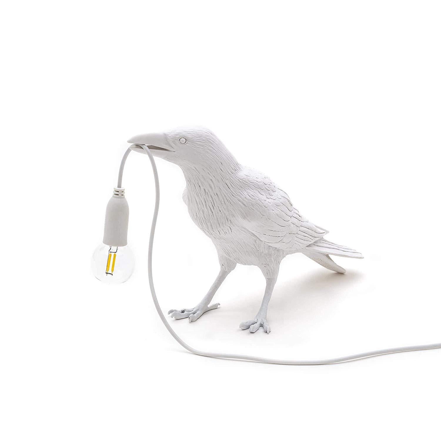 Bird Lamp - White Playing