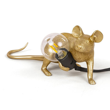 Gold Mouse Lamps