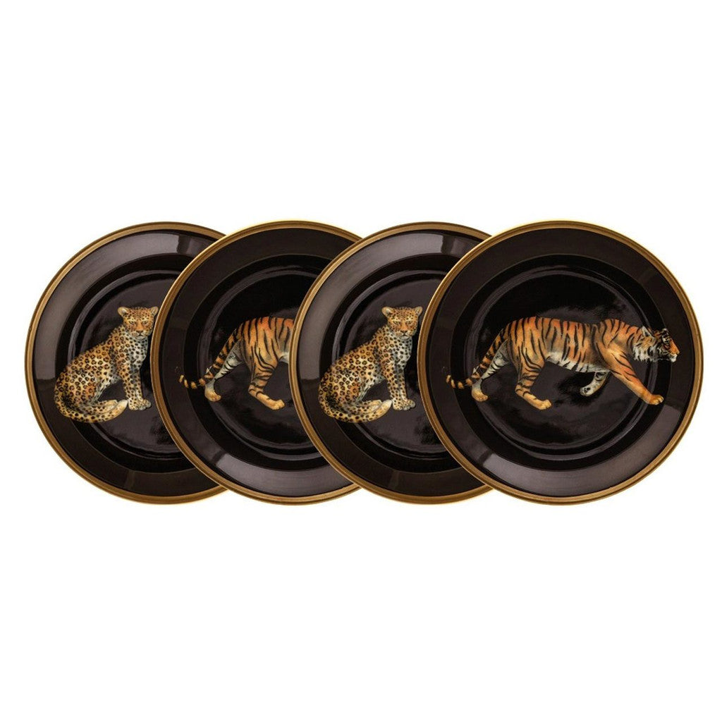 Tiger & Leopard Coasters - Set of 4