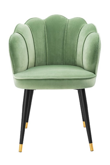 Green Scalloped Dining Chair | Eichholtz Bristol