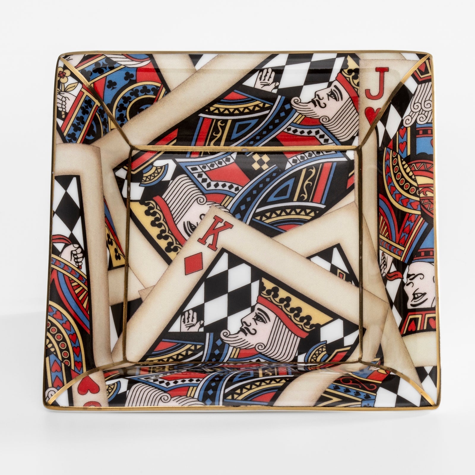 Let's Play Cards Trinket Tray Square