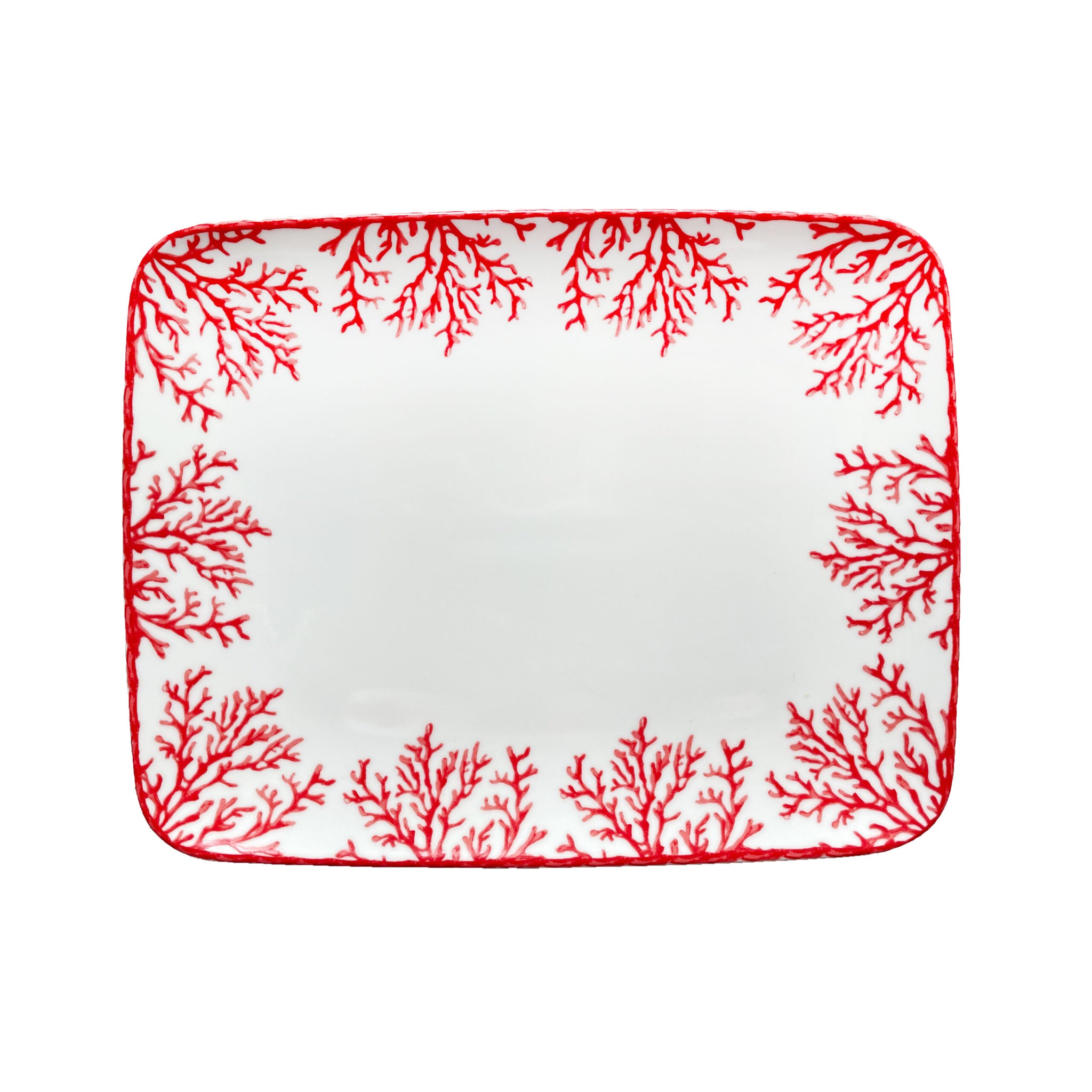 Coral Rectangle Dinner/Serving Plate