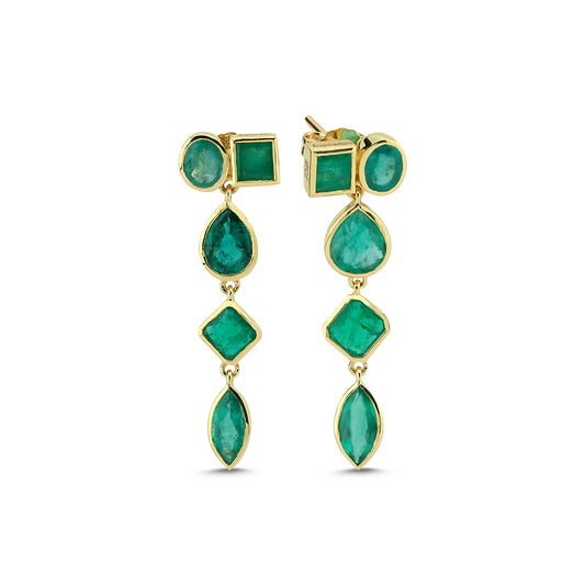 Hanging Emerald Earrings 3723
