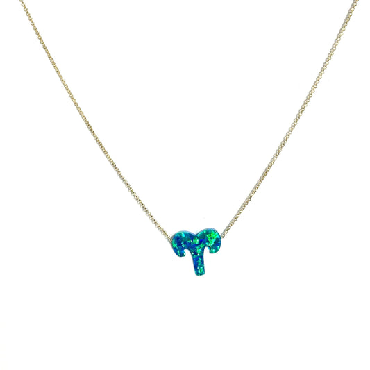Opal Sign Necklace