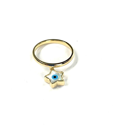 STAR EYE MOTHER OF PEARL RING R002590