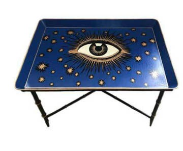EVIL EYE HAND PAINTED COFFEE TABLE