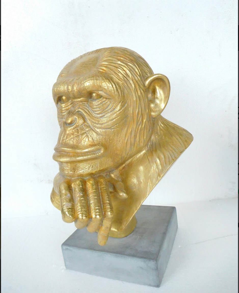 Gold Monkey Head