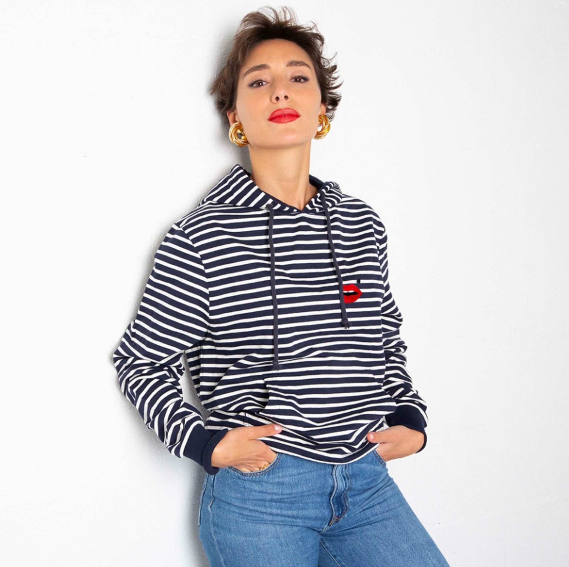 Sweat Bleu Raye Cindy