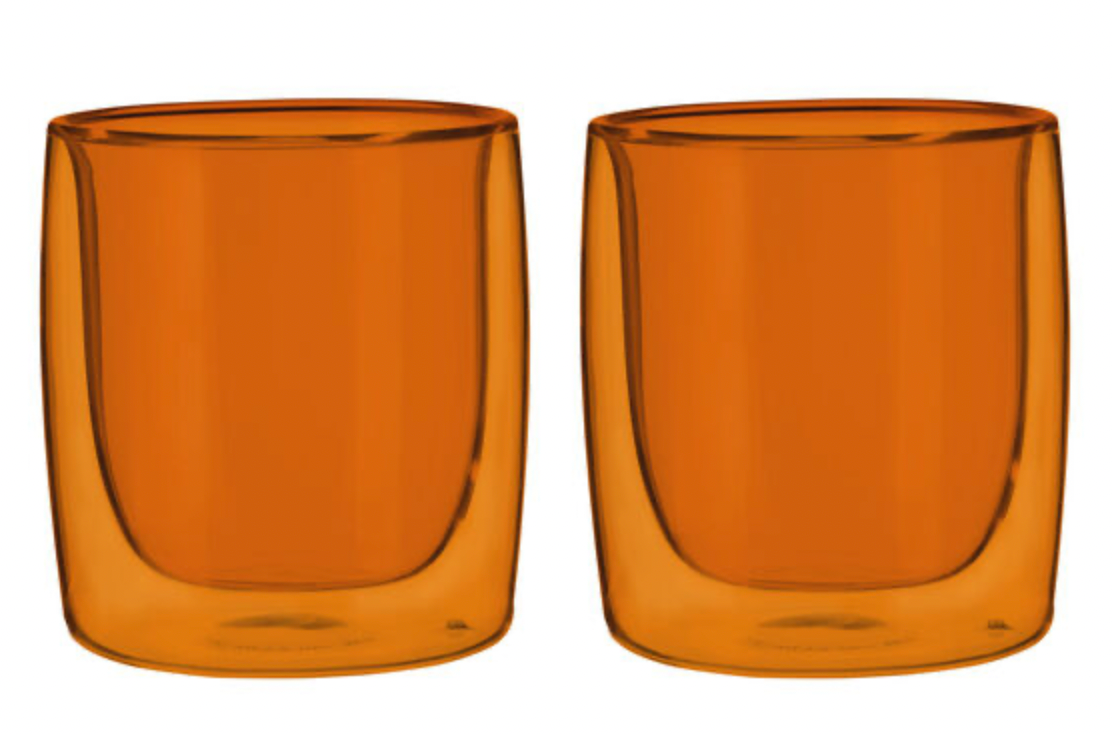Double Wall Tumbler Glass Set of 2