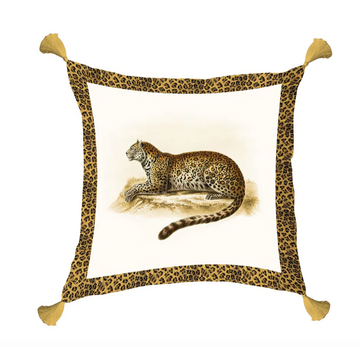 Les Ottomans Menagerie Cushions Cotton Tiger