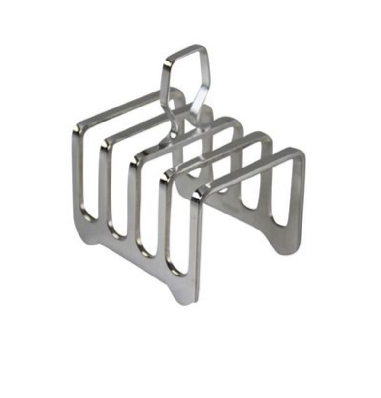 Square Toast Rack Silver Plate