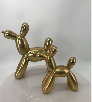 Gold Balloon Dog (set of 2)