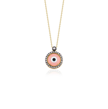 Pink Eye Necklace