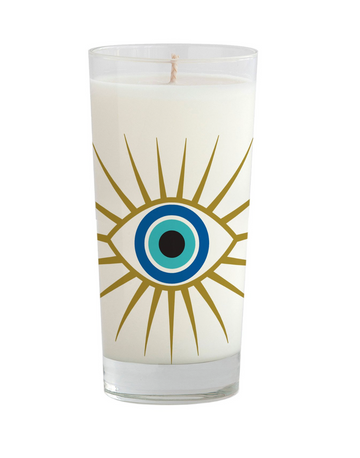 Evil Eye Drinking Glass Candle