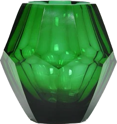 Green Octagon Glass