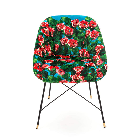Upholstered Chair Roses 