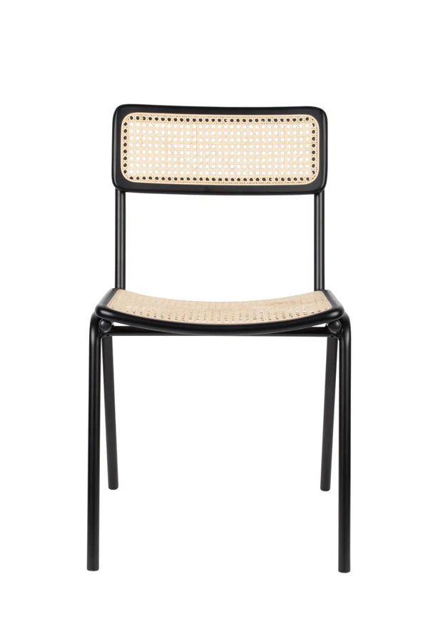 Framed Rattan Dining Chairs (Set of 2)