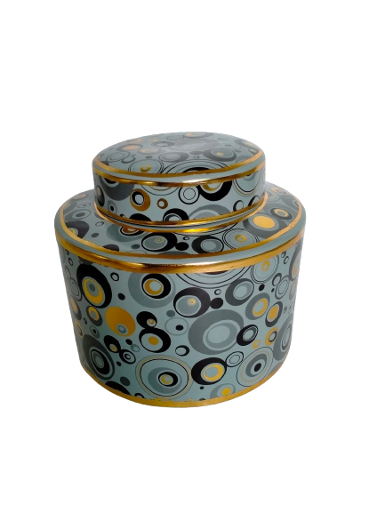 Astro Ceramic Pot with Lid