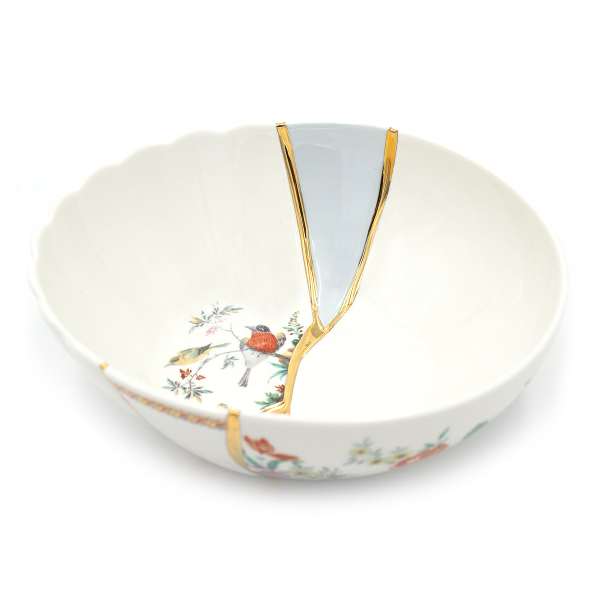 "KINTSUGI N'3" Bowl Plate in Porcelain Large