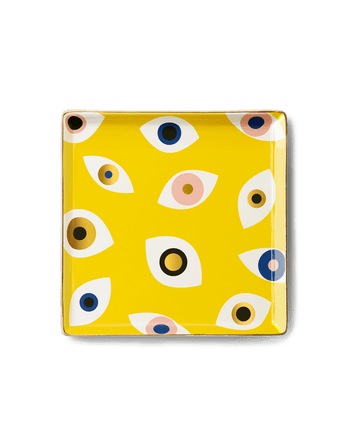 Yellow Evil Eye Plates